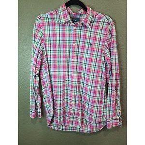 Ralph Lauren button shirt 70s vintage long sleeves plaid